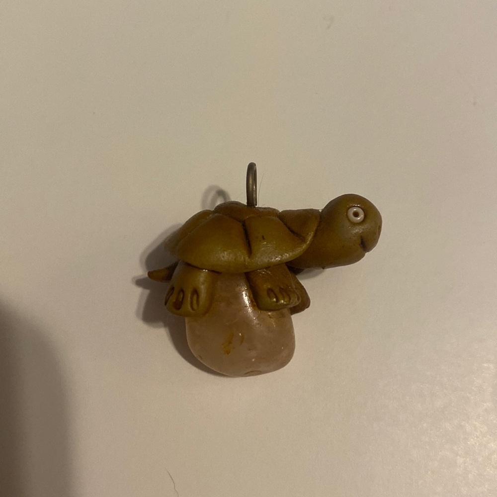 Artisan turtle pendant